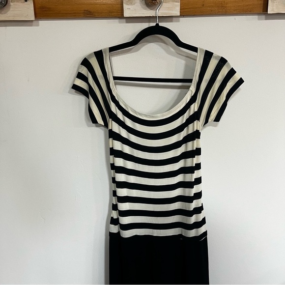 Vintage Joseph Ribkoff Couture Striped Maxi Dress - Picture 2 of 9